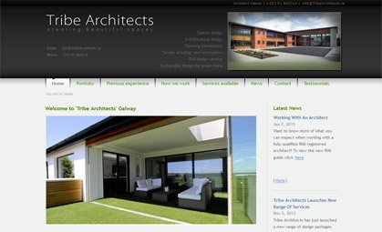 Web Design for Tribe Architects